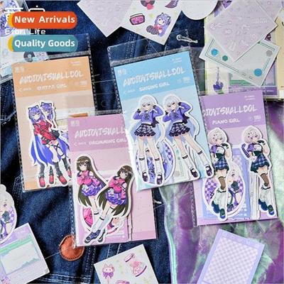 electric orchestra girl sticker pack cute cartoon characters