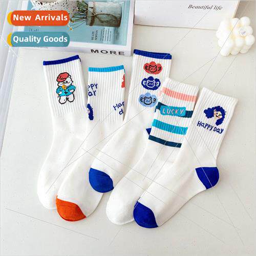 Socks womens long socks ins tide creative fun retro personal