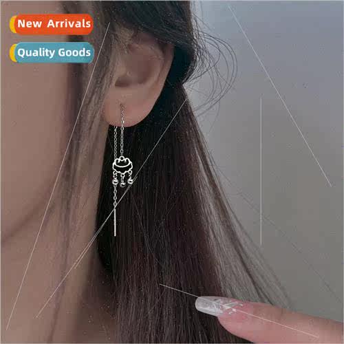 Long life lock earwire female peace lock earrings 2023 new t