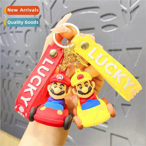 Cartoon Mario doll bag charm cute doll key chain keychain ca