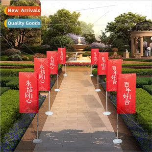 bride wrought cloth flag welcome festive receive long