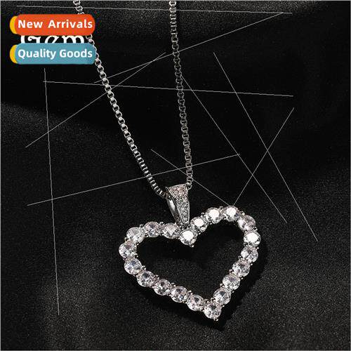 Love Necklace Sense Copper Set 3A Zirconia Vintage Versatile