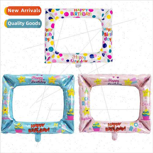 ins Korea photo frame photo balloon aluminum film fun birthd