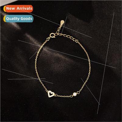 925 silver Plated Bracelet Women Love mple Delicate Hundred