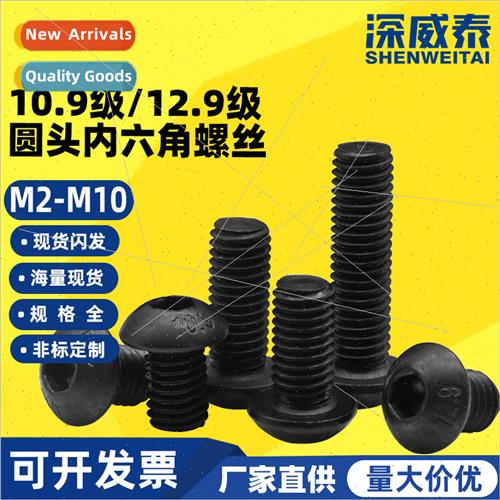 M2-M12 grade 10.9 12.9 round head hexagon socket set screws