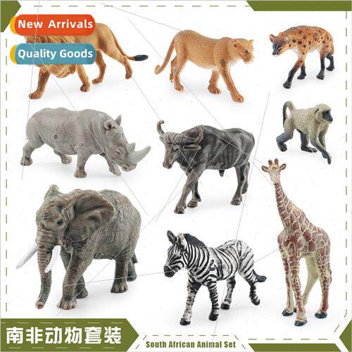 Africa animal model zebra lion spotted hyena whe rhino baboo