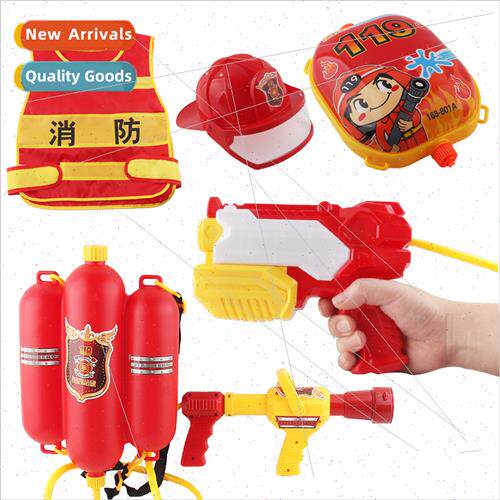 Beach games toys firefighter backpack water gun children sum