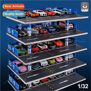 1 32 alloy car simulation parking lot model toy car model sc