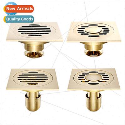 Household brass shallow water seal floor leaks anti-odor bat
