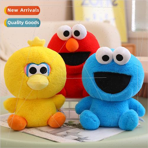 Sesame Set Elmo doll plush toy yellow Big Bird doll blue Coo