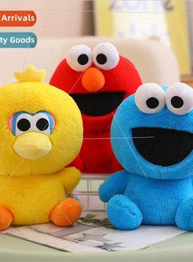 Sesame Set Elmo doll plush toy yellow Big Bird doll blue Coo