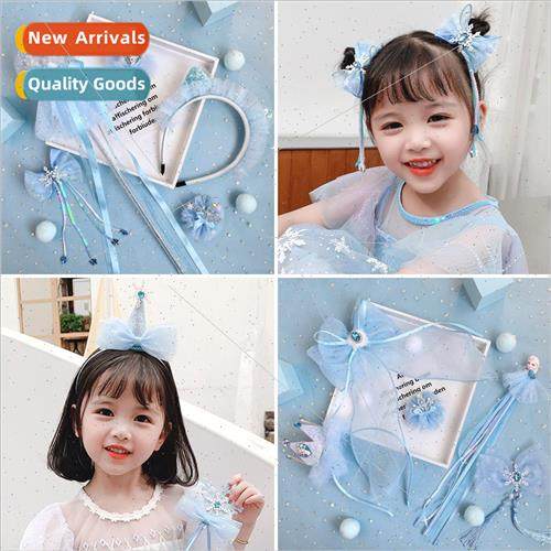 Children hair summer ice snow crown headdress Korea girls bo