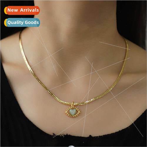 2024 spring summer new semi-precious stone power chain neckl