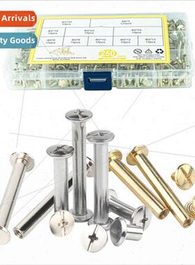 250PCS Copper Plated Rivets Set M5 Recipe Rivets Ledger Rive