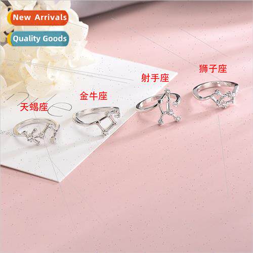 Finger ring s925 silver ring female pinky index finger open