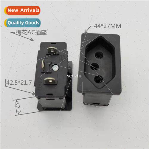 AC power socket AC-17 charging interface vertical 3-hole plu