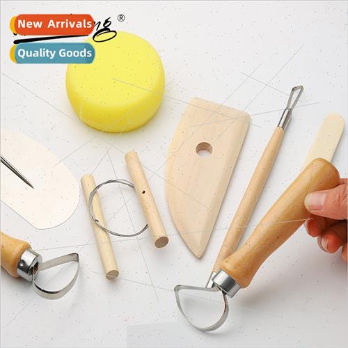 8pcs set clay carving soft pottery tools art handmade diy cl