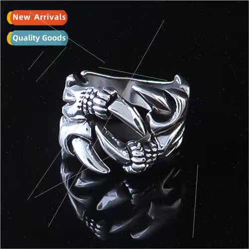 Europe retro men eagle claw ring wind tide alloy hjewelry fa