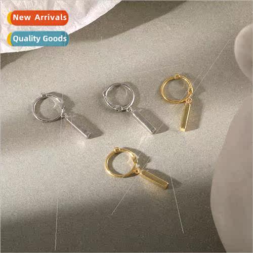 Earrings pendant 925 silver female ins new cold wind retro f