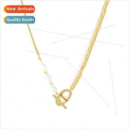 Europe simple insOT buckle tanium steel necklace hundred wh