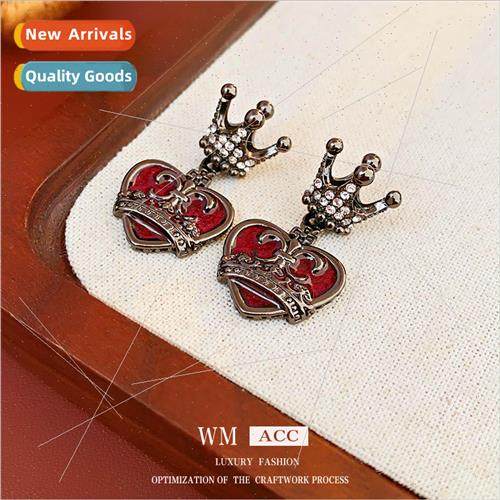 lver needle wh diamonds do old crown love earrings French co