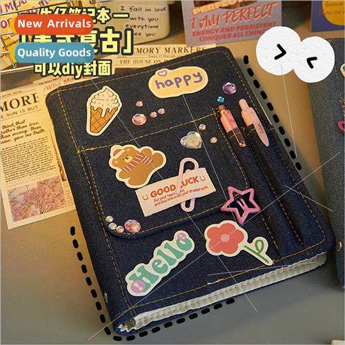 Cowboy handbook loose-leaf book a5 retro y2k cloth fabric no