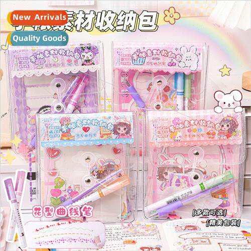 Transparent handbook material organizer pack children toys c