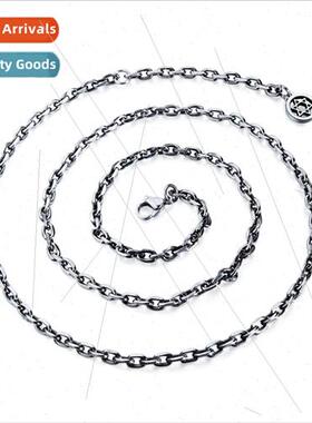 Europe O chain cross chain stainless steel necklace tanium s