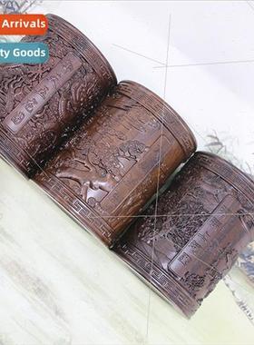 Redwood pen holder wood carving crafts ornaments black branc