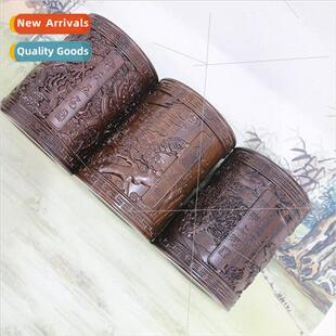 Redwood pen holder wood carving crafts ornaments black branc