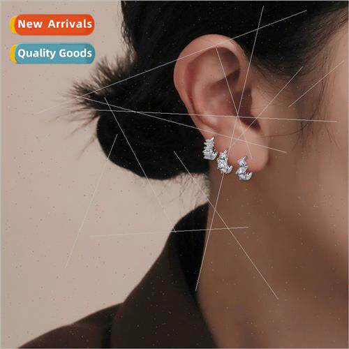 Ear bone ring baroque ins Europe court retro Korea row diamo