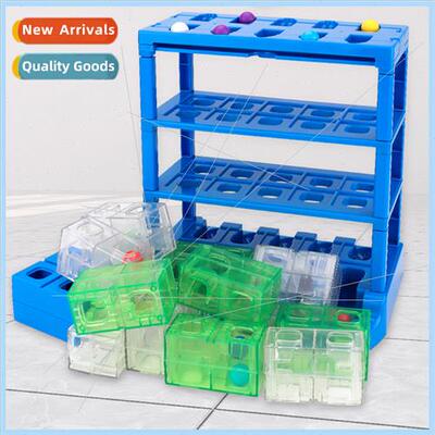 3D falling maze game to find line roller ball desktop puzzle