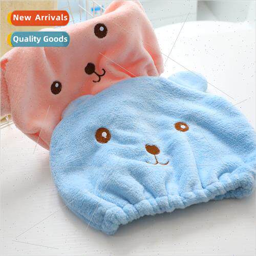 Cartoon bear hair dryer cap hair towel water-absorbent quick