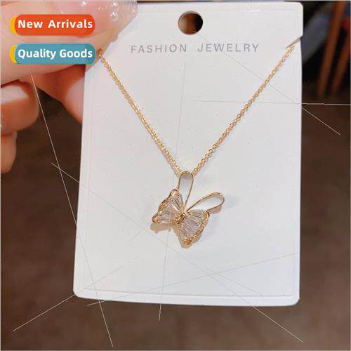 Summer new niche bow rabb ears necklace delicate fashion hun