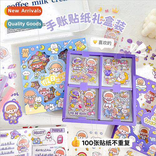 Space Handbook Sticker Set Cute WaterproPET Stickers  Box Wa