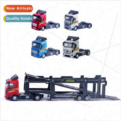 Children toy car cargo container model truck head alloy mate