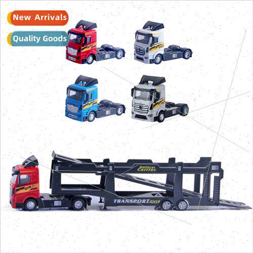 Children toy car cargo container model truck head alloy mate