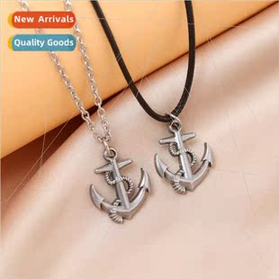 Neck Cross Europe New mple 2023 Chain Steel Stainless Anchor