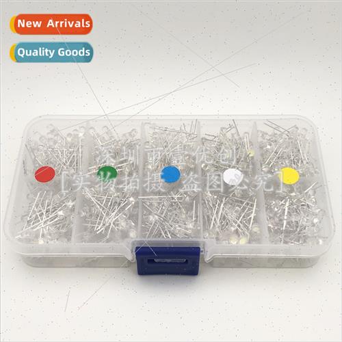 LED light-emting diode 3mm box F3 100pcs per color 5 colors