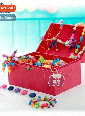 Girls DIY Pop Beading Toys Kids Business Hundreds Variable P