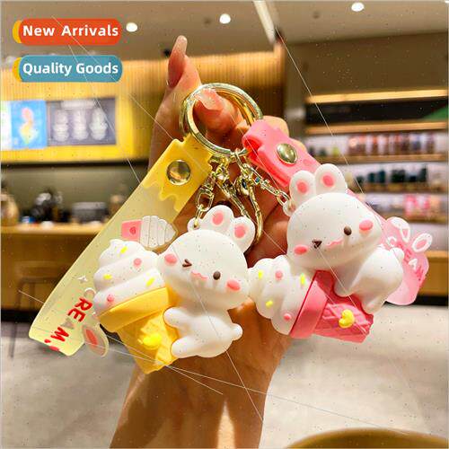 Hold ice cream rabb gift small doll schoolbag car pendant ke