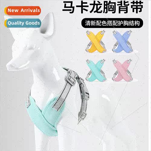 Dog Leash Breathable Pet Chest Harness Vest Reflective Dog L
