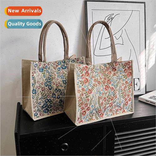 Koreahigh-color lerary large-capacy cotton linen women bags