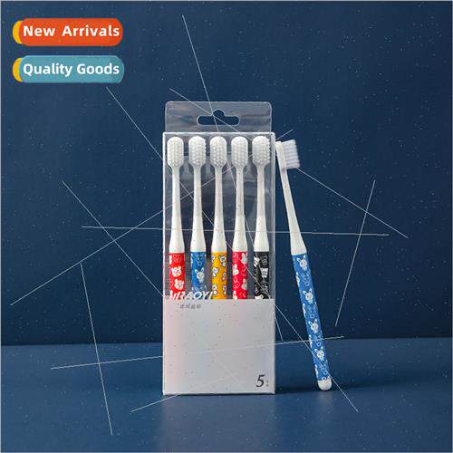 Korea printing toothbrush five pack adult couple household s