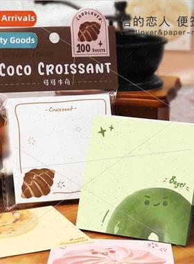 100 sheets sticky notes Unwrapped Bakery Cute Cookies Handbo