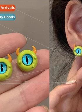 Cute monster earrings female 2023 new tide summer earrings n