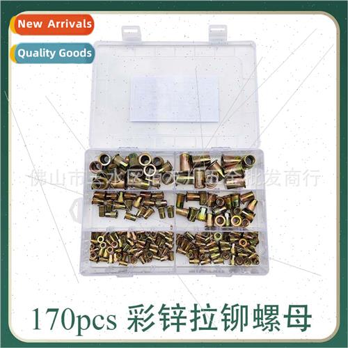 170pcs pull cap box set M3 M4 M5 M6 M8 M10 pull cap nuts set