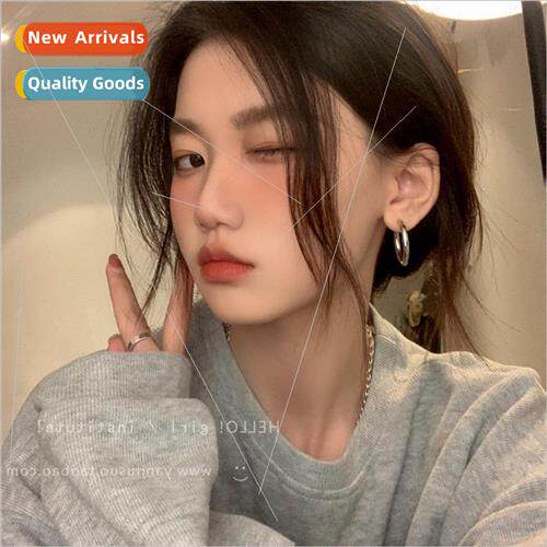 Circle earrings niche earrings female 2022 new tide earrings