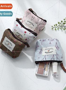 Koreafloral coin purse garden mini cartoon canvas bag carry