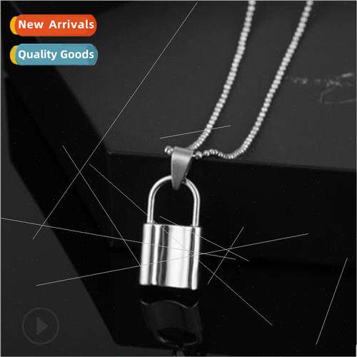 Hundreds fashion necklace niche alloy door lock pendant tide